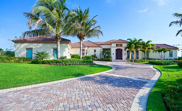 Driveway paver landscaping integration